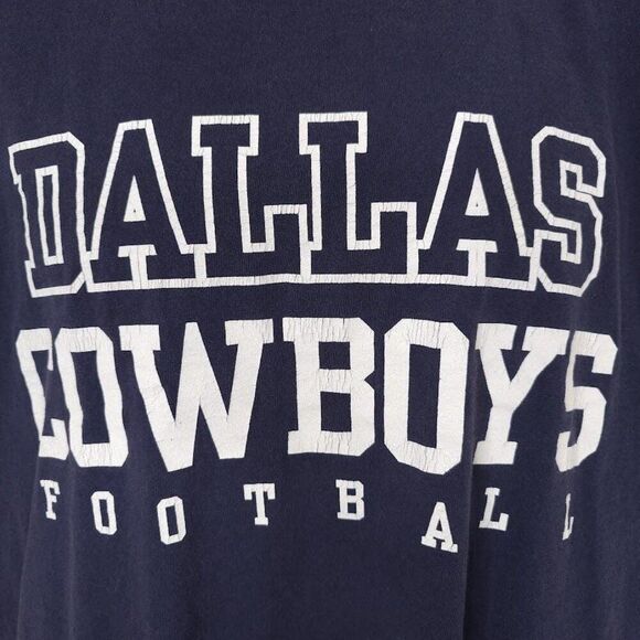 Vintage Dallas Cowboys T Shirt Mens Size Medium Blue NFL Football OVERSIZED - Picture 2 of 6